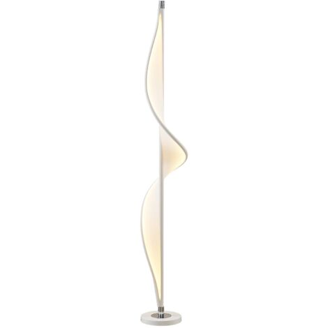 Stehlampe "Edano" aus Textil dimmbar für Wohnzimmer & Esszimmer von Lucande