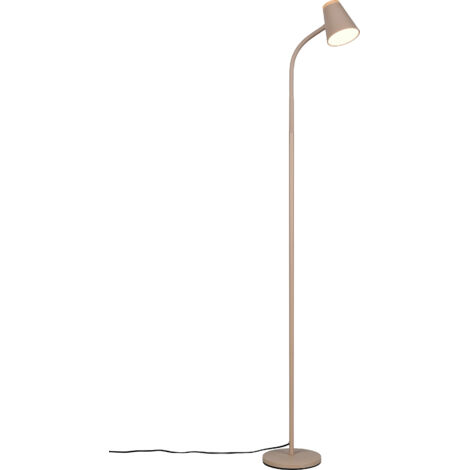Stehlampe Leselampe Stehleuchte Wohnzimmerlampe braun Spot flexibel LED H 145 cm