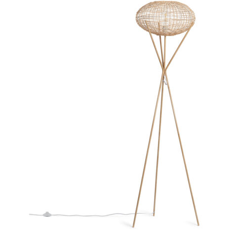 Stehlampe Rattan Ronax Natürlich