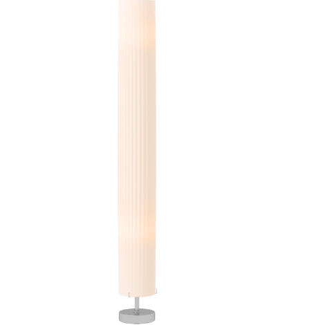 Stehlampe Wohnzimmer mit Schirm aus Polyester, 2 x E27 Fassung für Schlafzimmer 14 x 14 x 120 cm