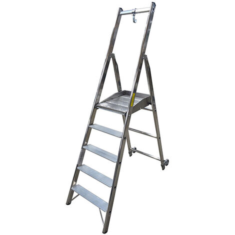 Stehleiter 8 Stufen - Maximale Arbeitshöhe 3.76m - 79268NFA