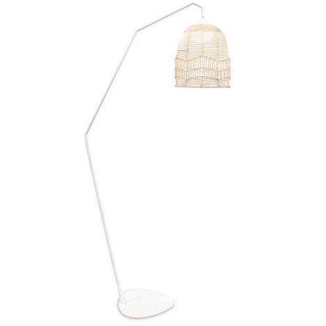 Stehleuchte außen Akku LED Modul 165 cm hoch IP54 Creme 2700 K Fernbedienung Dimmer kabellose Terrassenlampe Gartenleuchte