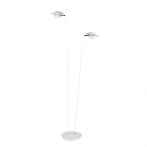 Stehleuchte city of cape 2l 12w 4000k blanc/silver 150x30x25 cm 1080 lm einstellbar und verstellbar