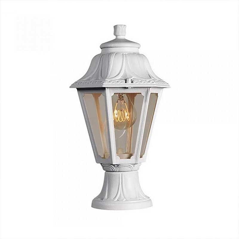 Lanterne sur pied 'Mikrolot/Anna' E27 IP55 diffuseur transparent - Blanc Lanterne sur pied 'Mikrolot/Anna' E27 IP55 diffuseur transparent - Blanc