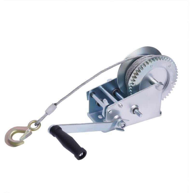Treuils manuels, capacité de charge maximale de 1500 kg pour bateau atv remorque Véhicules Avec câble métallique