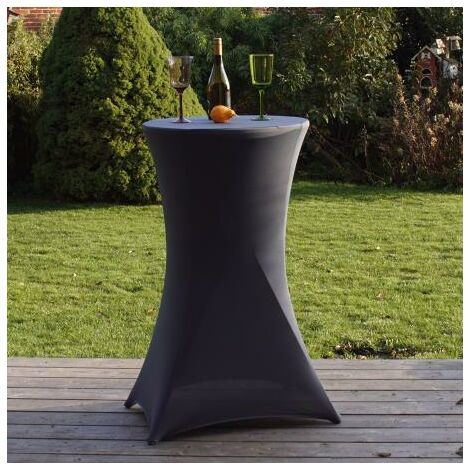 Stehtisch mit anthraziter Husse klappbar Ø 60cm Bistrotisch Klapptisch Biertisch