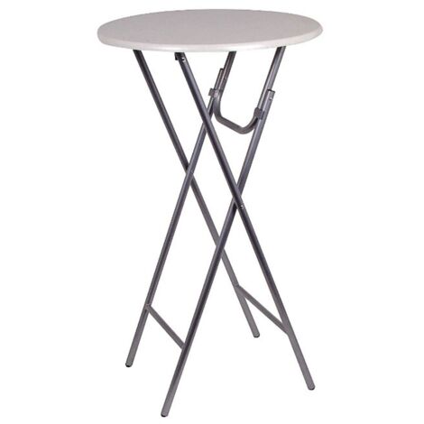 Stehtisch mit weißer Tischplatte