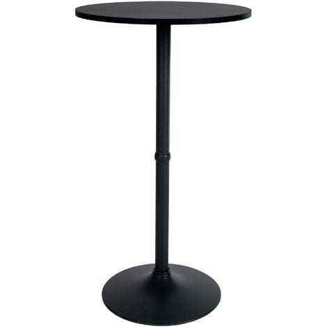 Stehtisch Rund Ø 60 cm schwarz/schwarz
