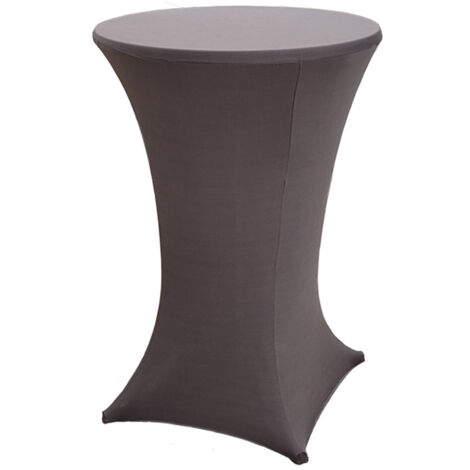 Stehtischhusse Stretch 70 cm anthrazit Tischdecke Husse Bistrotisch Partytisch