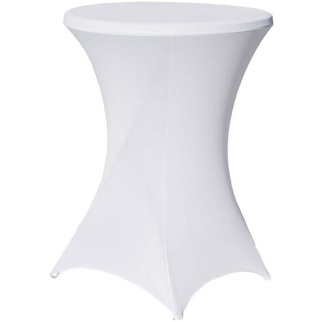Stehtischhusse Stretch weiß Ø 80 cm Tischhusse