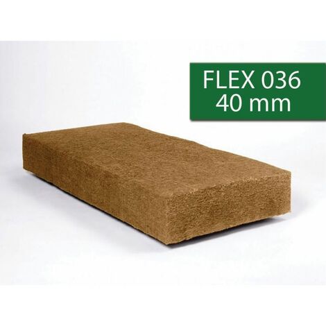 STEICO FLEX 036 : Panneau isolant en laine de bois semi-rigide isolant thermique, ép. 40mm - 1220 x 575mm