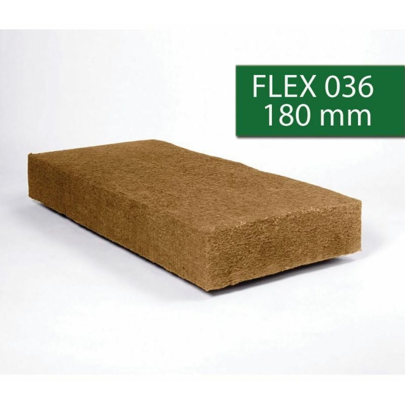 Flex 036 1220x565 panneaux isolants laine de bois 180mm R5 - paquet(s) de 2.07 m² - Steico