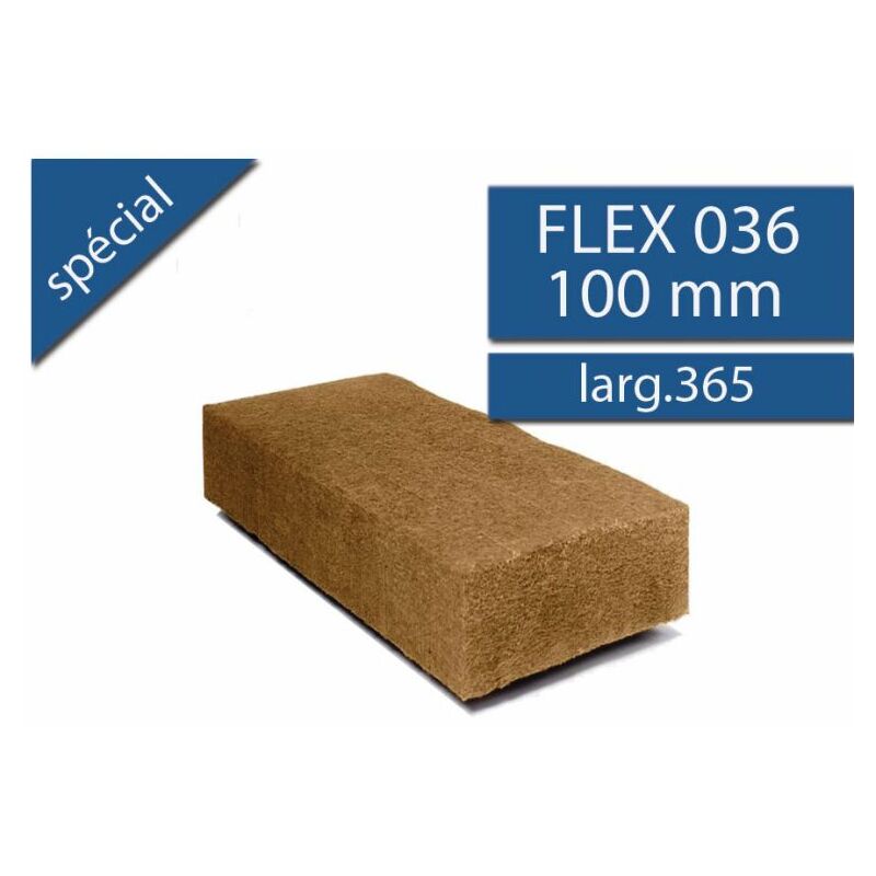Flex petit format Largeur 36.5cm Ep.100mm 1220x365 R2.63 - paquet(s) de 1,781 m² - Steico