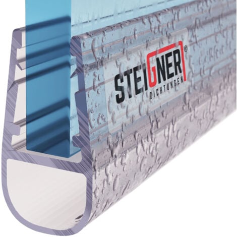 STEIGNER 80cm, vitre 6/7/8mm, joint d'étanchéité PVC droit pour les cabines de douche réctangulaires, UK07