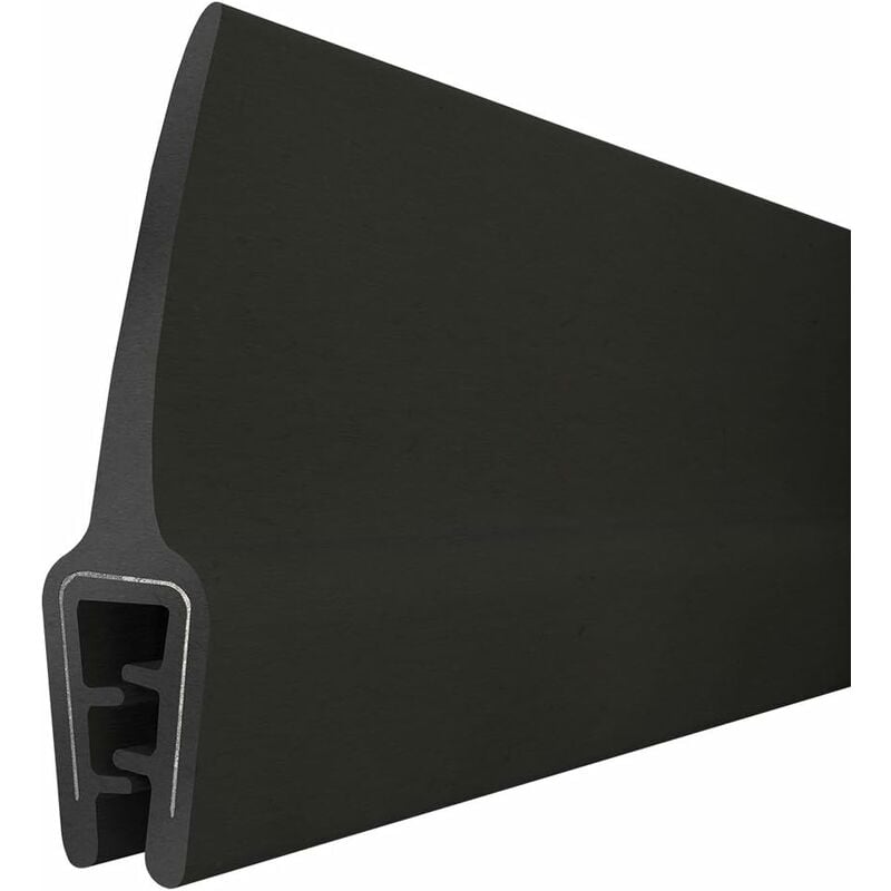 Steigner - Joint de protection de bord de tôle T-45 noir, forme u, 10x33mm, 5 m