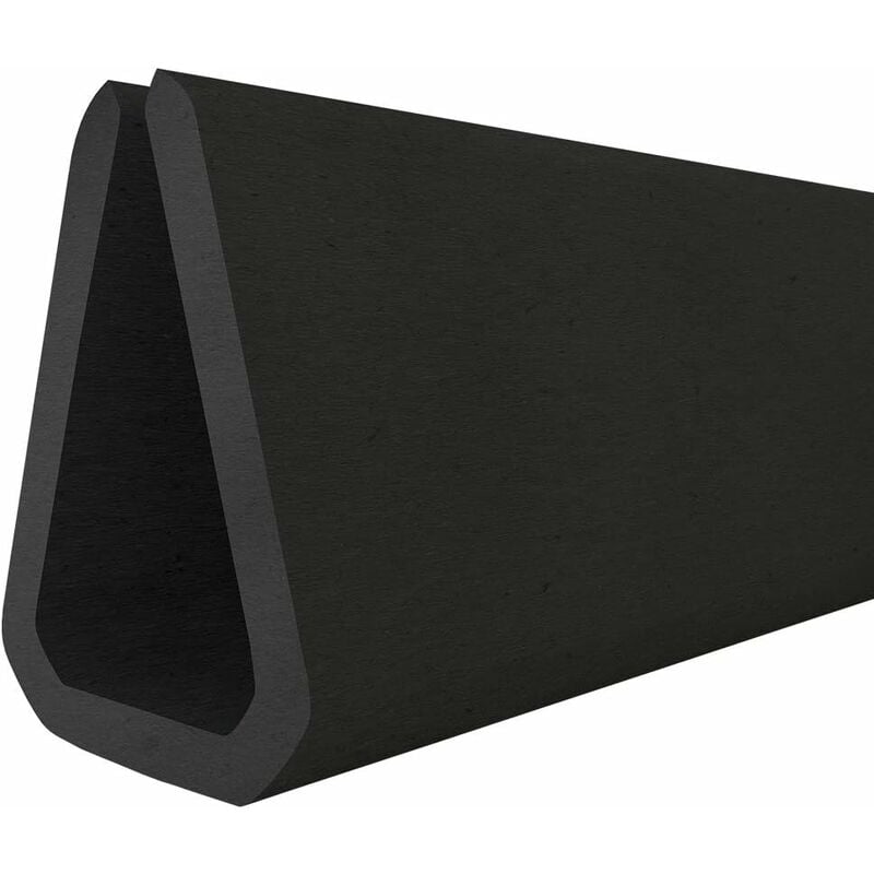 Steigner - Joint de protection de bord de tôle S-1087 noir, forme u, 9x15mm, 10 m