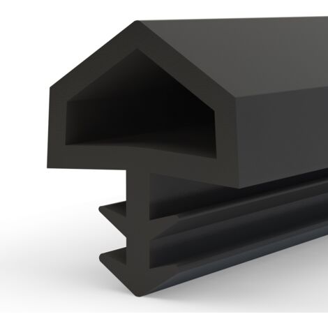 STEIGNER Türdichtung ZIMMERTÜRDICHTUNG Türgummi 30m 12mm STD05 SCHWARZ