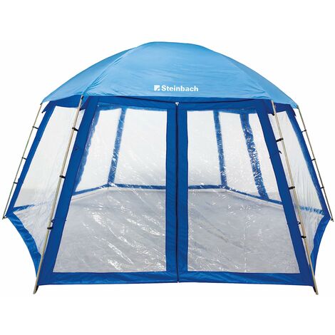 Steinbach 36425 - Tenda copri piscina in materiale impermeabile, con finestra, 600 x 520 x 280 cm