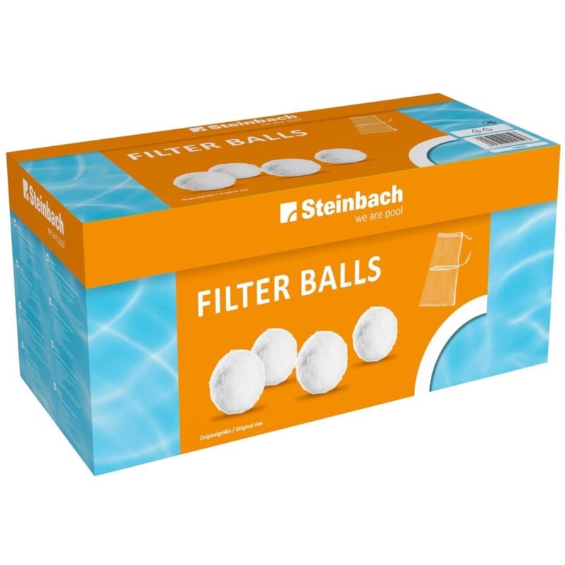 STEINBACH Filter Balls, Reinigende Filterbälle für Pools, Kompatibel mit allen handelsüblichen Sandfilteranlagen, 700g