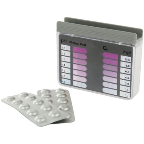 Steinbach O2-pH Testgerät inkl.10 Stk. Tabletten DPD4 + Phenol-Red Poolchemie