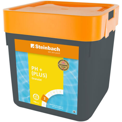 Steinbach Poolpflege pH-Plus Granulat 5 kg, pH-Regulierung Poolchemie