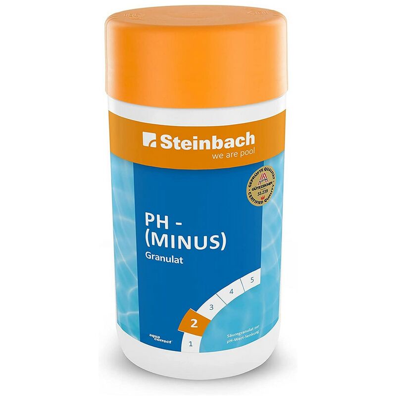 1,5kg Ph-Minus Granulat für Pool - Ph Senker - Steinbach