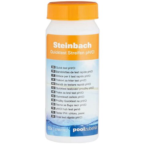 Steinbach Swimming Pool Quicktest Streifen für pH-Wert, Cil und Top