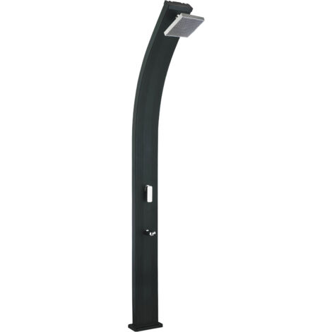 Steinbach Swimming Pool Solardusche "Slim Line Deluxe", schwarz