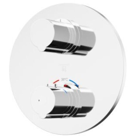 Steinberg 100 - Mitigeur thermostatique encastré pour 2 appareils, chrome 100 4133 3