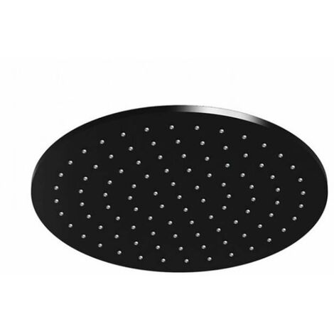 Steinberg 100 - Soffione doccia, diametro 25 cm, nero opaco 100 1686 S