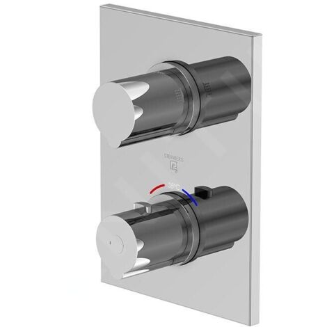 Steinberg 120 - Mitigeur thermostatique encastré pour 2 sorties, chrome 120 4133 3