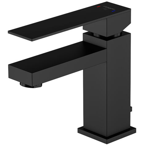 Steinberg 160 - Mitigeur de lavabo avec vidage, noir mat 160 1000 S