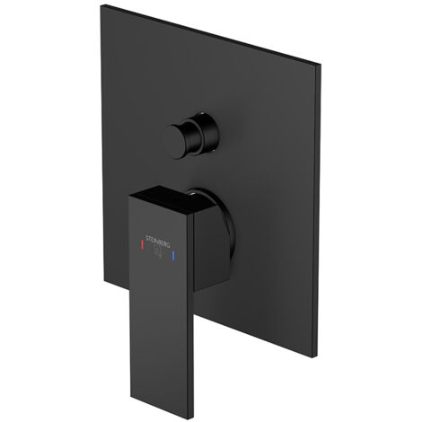 Steinberg 160 - Mitigeur encastré pour 2 appareils, noir mat 160 2103 3 S