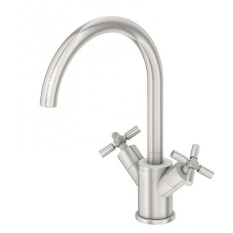Steinberg 250 - Grifo de lavabo con desagüe, níquel cepillado 250 1500 BN