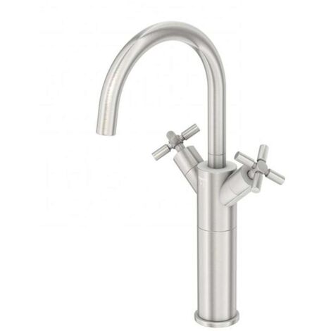 Steinberg 250 - Grifo de lavabo con desagüe, níquel cepillado 250 1550 BN