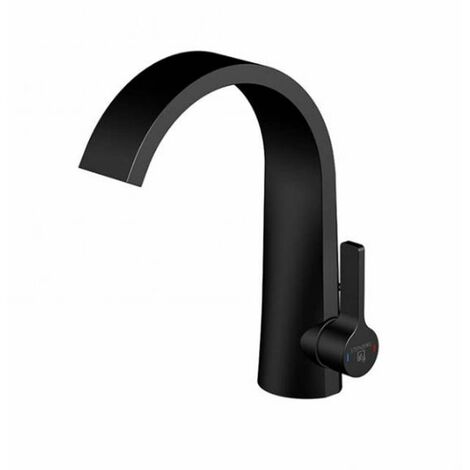 Steinberg 280 - Mitigeur de lavabo avec vidage, noir mat 280 1000 S