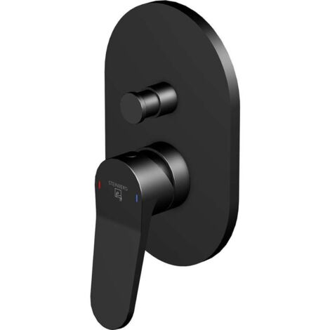 Steinberg 340 - Grifo empotrado para 2 dispositivos, negro 340 2103 3 S