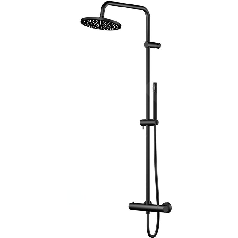 Steinberg 340 - Set de douche avec thermostat, diamètre 2 cm, noir 340 2721 s