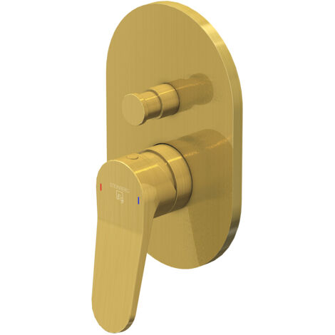 Steinberg 340 - Unterputzarmatur, für 2 Verbraucher, Gold gebürstet 340 2103 3 BG