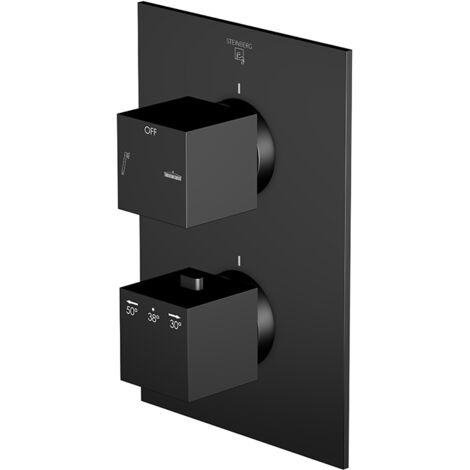 Steinberg Fertigmontageset für Unterputzthermostat 160 4133 3 S, matt black