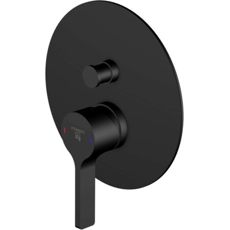 Steinberg Fertigmontageset für Wanne/Brause-Einhebelmischer 280 2103 3 S, matt black
