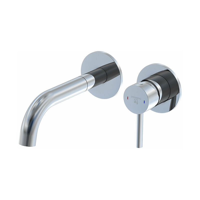 

Steinberg Serie 100 Grifo monomando para lavabo, de pared, con voladizo 195mm - 1001816