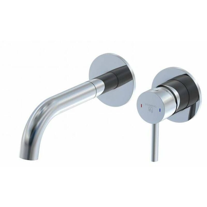 Steinberg 100 - Mitigeur de lavabo encastré, installation 2 trous, avec corps, chrome 100 1816