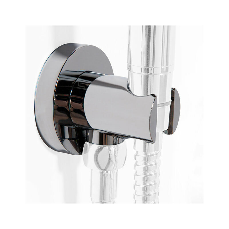 

Steinberg Serie 100 Soporte de pared de ducha con codo de conexión de ducha integrado, cromado - 1001667