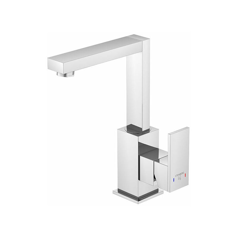 

Serie 160 Mezclador monomando para lavabo, altura 220 mm, con desagüe, cromado - 1601501 - Steinberg