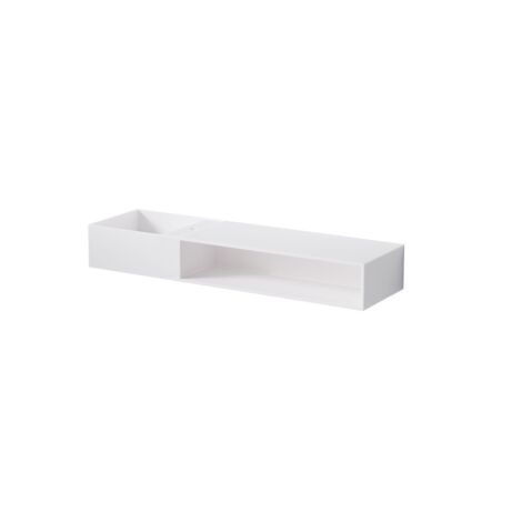 Steinberg Serie 443 Wand-Waschtisch, mit offenem Fach rechts,