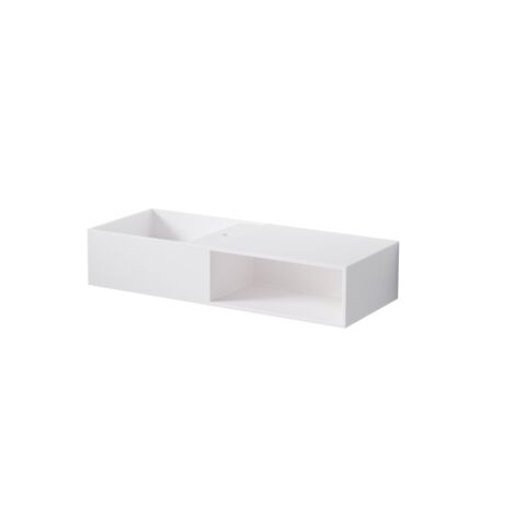 Steinberg Serie 443 Wand-Waschtisch, mit offenem Fach rechts,