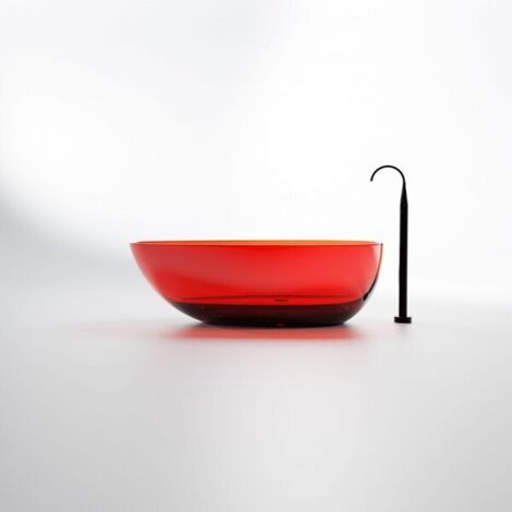 Steinberg Serie 489 Badewanne, freistehend, aus Polyresin,