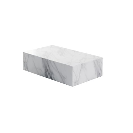 Steinberg Serie 541 Beistelltisch, Light Marble, SOLIDSurface,