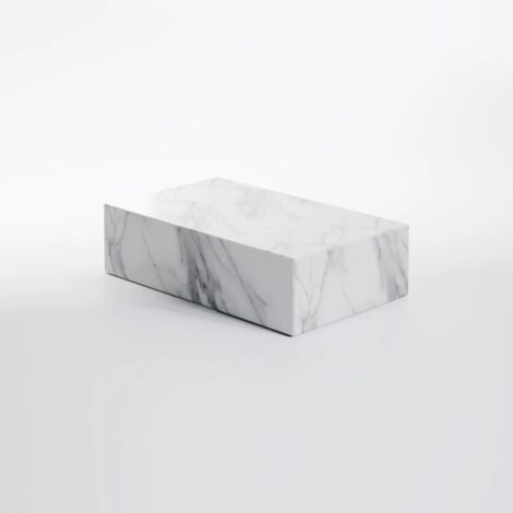 Steinberg Série 541 Table d'appoint, Light Marble, SOLIDSurface,